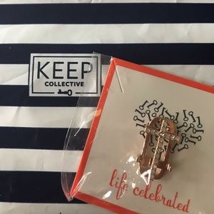 KEEP Collective Large Pave Cross - Rose Gold